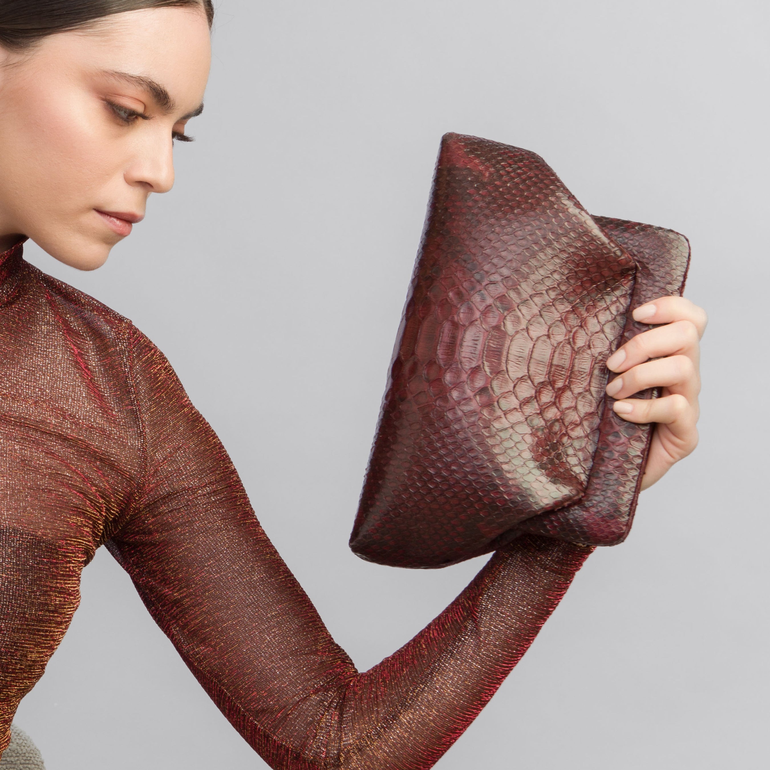 The Purse Merlot Red